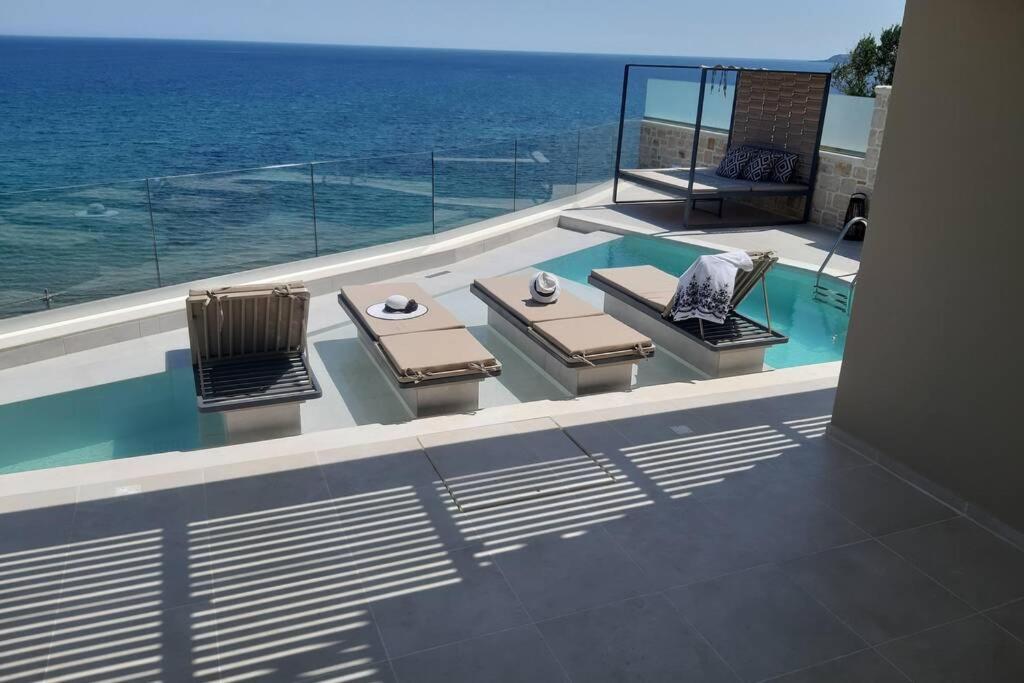 Luxury Villa Dioskouroi Eco Pool & Jacuzzi Kalyves Zewnętrze zdjęcie