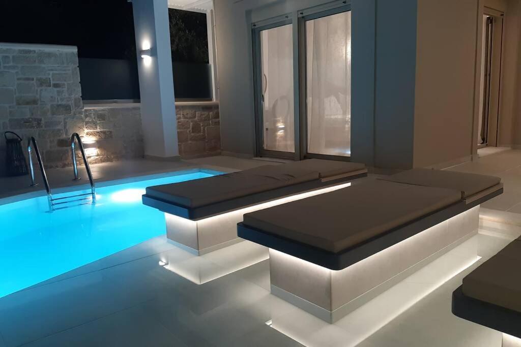 Luxury Villa Dioskouroi Eco Pool & Jacuzzi Kalyves Zewnętrze zdjęcie
