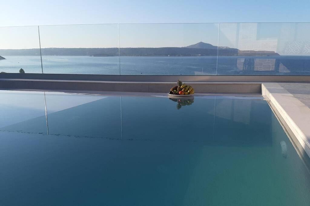 Luxury Villa Dioskouroi Eco Pool & Jacuzzi Kalyves Zewnętrze zdjęcie